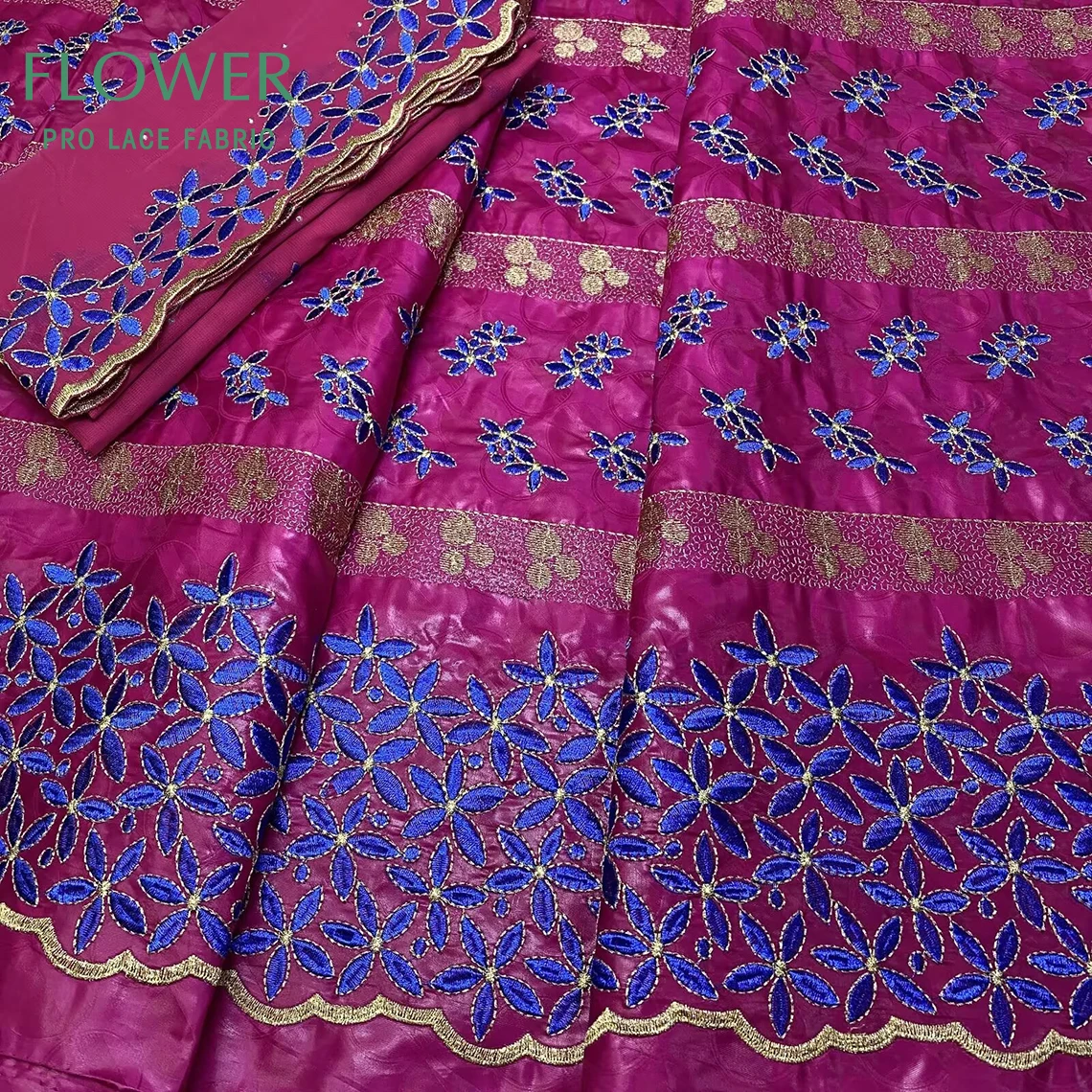 5 + 2 ярда первое качество Bazin Riche с парчовой вышивкой 160 см XXL духи 70*60 100% хлопок