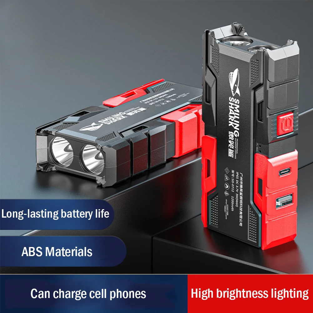 

Портативный светодиодный фонарик для ночной езды, яркий Перезаряжаемый светильник дальнего действия для гостиной, водонепроницаемый фона...