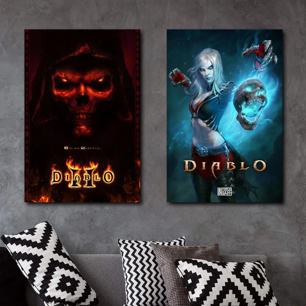 

Diablo 2 Poster Vedio Gams Poster HD Profession Print Canvas Poster Bedroom Decor Sports Landscape Office Room Decor Poster Gift