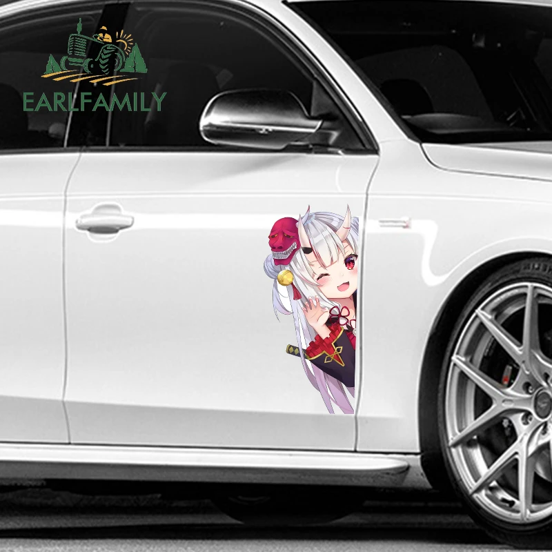 EARLFAMILY 43 см x 19 1 для Hololive Nakiri Ayame Peeker большие автомобильные наклейки Campervan