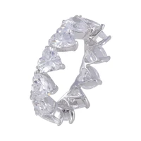 tkj 2022 new full diamond inlaid zircon senior love ring female heart shaped fashion all match trend ladies ring jewelry gift