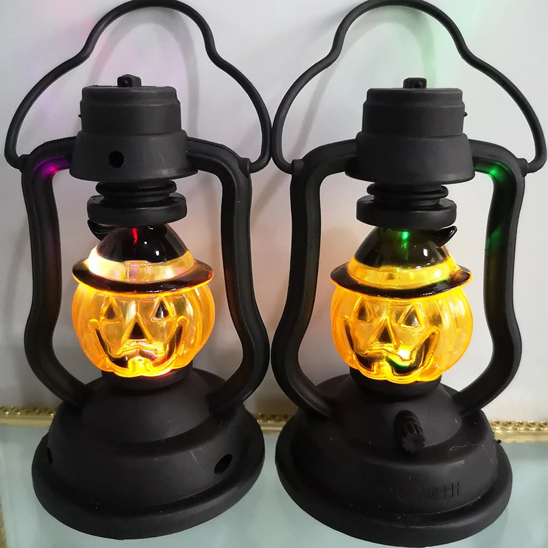 

Halloween Pumpkin Lantern Portable Lantern Skull Decoration Pumpkin Light Indoor Outdoor Decor Ornaments