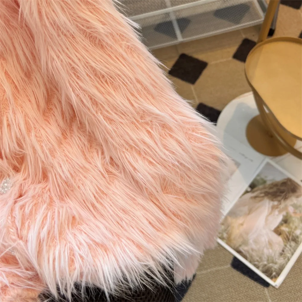 Женский теплый кардиган с v-образным вырезом и длинными рукавами однобортный