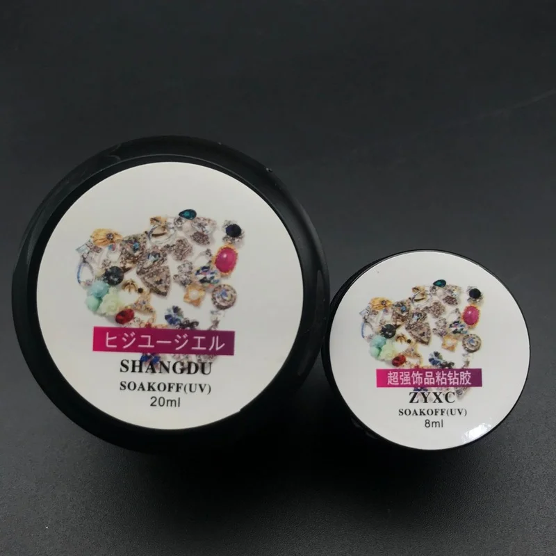 

Sticky Gel Tranparent Clear Color Supplier Diamond Thick Nail Gel Diamond Decoration Glue Stick Gel Firm Gel Nail Art