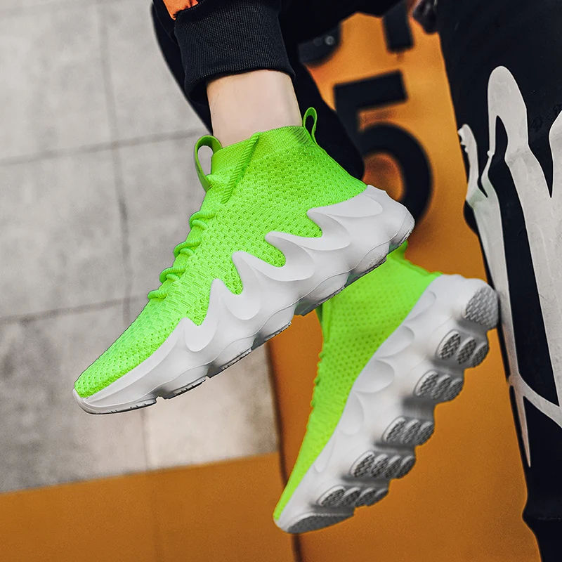 

New Men's Casual Sneakers Woven Fashion Young All-match Trendy Shoes Men's Plus Size