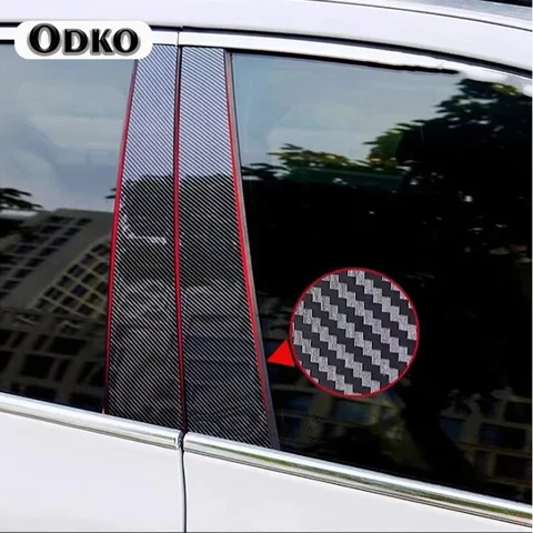 Черная оконная дверная колонна B C, накладка на стойку для Volkswagen Polo Mk4 (9N) 5-дверный хэтчбек 2002-2010, наклейки