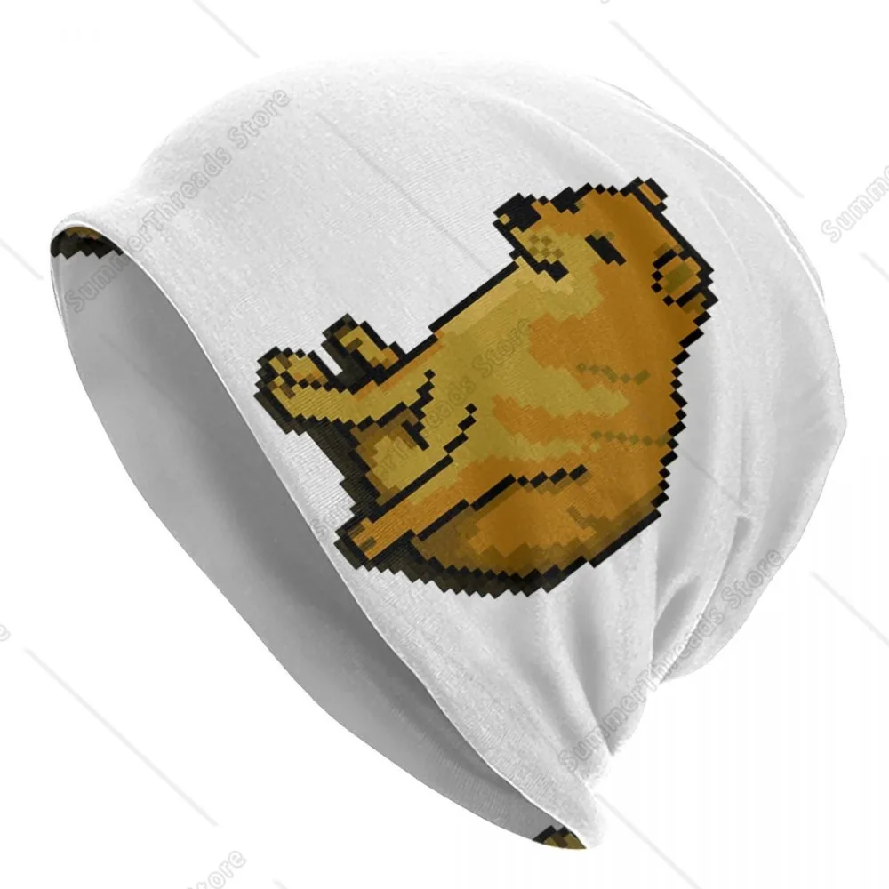 Пиксельные схемы теплая вязаная шапка шляпа в стиле хип-хоп осенне-зимняя