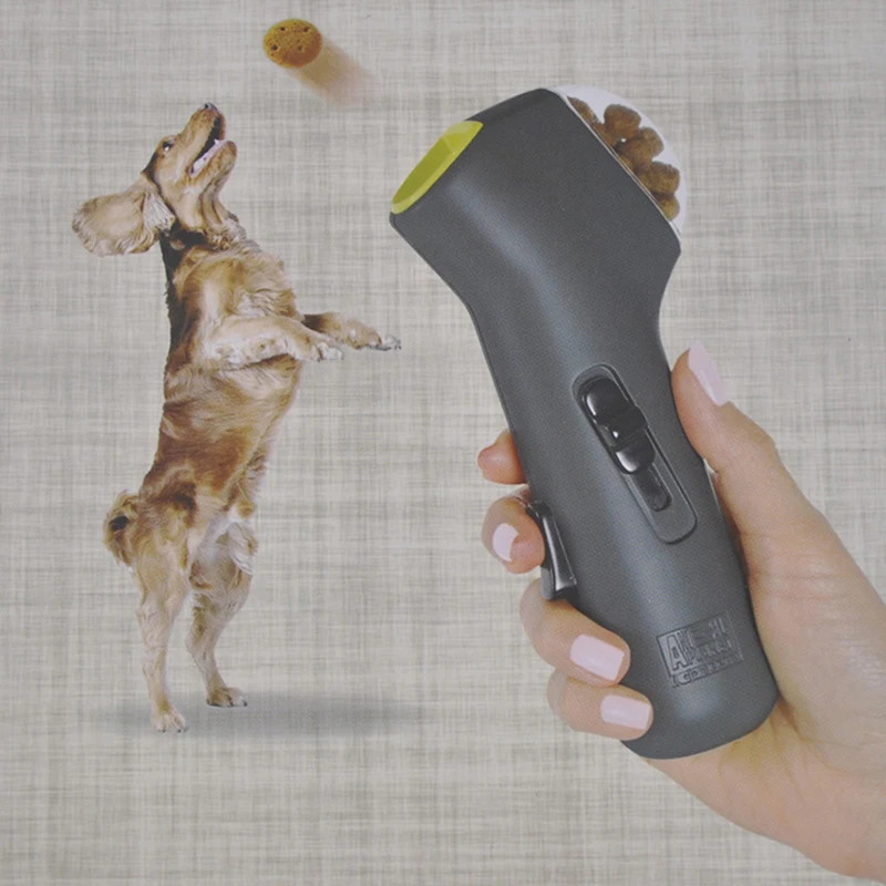 

Pet Dog Feeding Training Product Automatic Food Catapult Dispenser Portable Food Feeder Device For Dogs