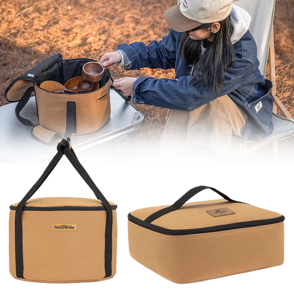

Naturehike 13.7L/5.4L Large Capacity Oxford Bag Portable Camping Storage Bag For Picnic Travele Hiking Outdoor Tableware Holder