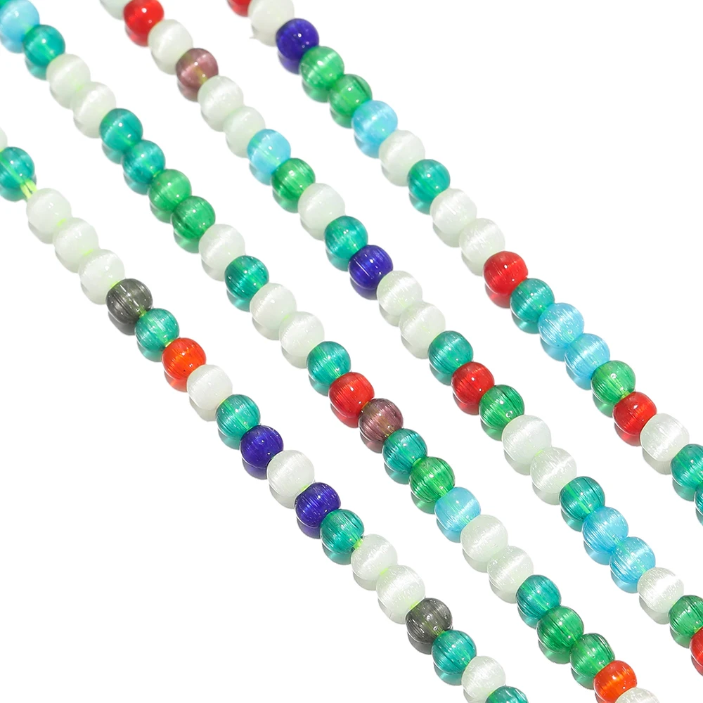 Стеклянные бусины круглой формы &quotЯйбол&quot 180 шт./недельные для изготовления