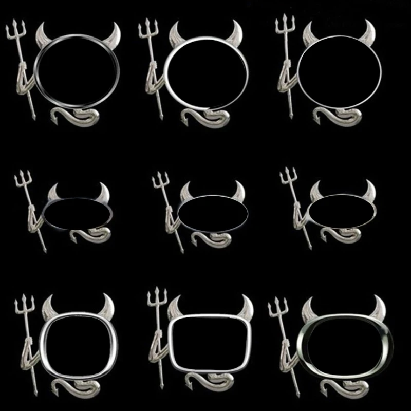 Cusom Car Sickers DIY Ki Lile Demon Paern Scooer Bicycle GTWS