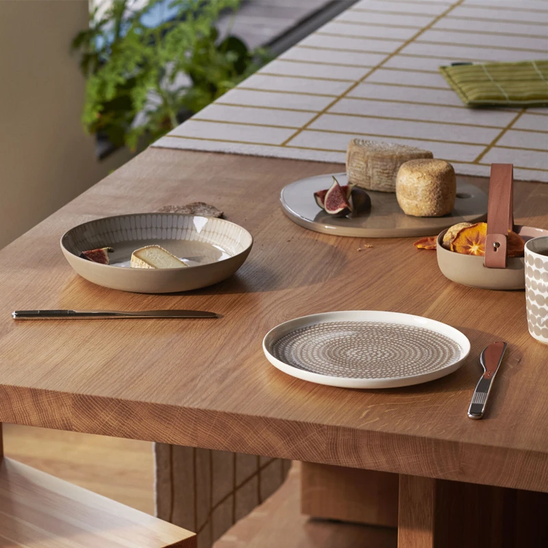 

Wave point /Alku coarse pottery ceramic mug plate