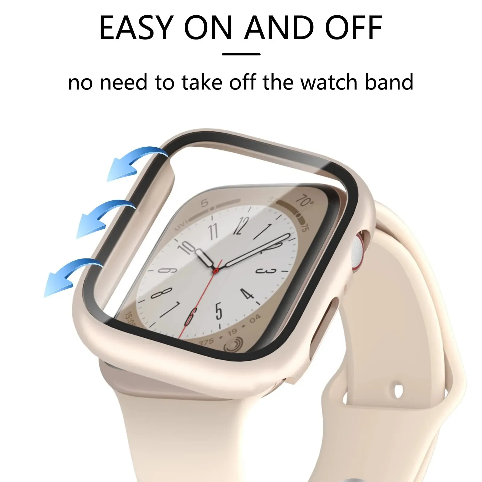 Фото Стекло и крышка для часов Apple Watch Φ 44 мм 40 мм 45 мм 41 мм 42 мм 38 мм, correa, защита экрана iwatch series 9 8 7 SE 3, Аксессуары для планшетов №4