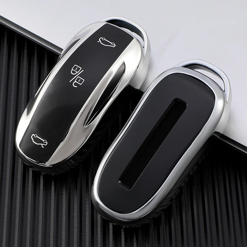 

TPU Car Smart Key Cover Case for Tesla Model 3 Model Y Model X Model S Fob Key Shell Bag Holder Accessories