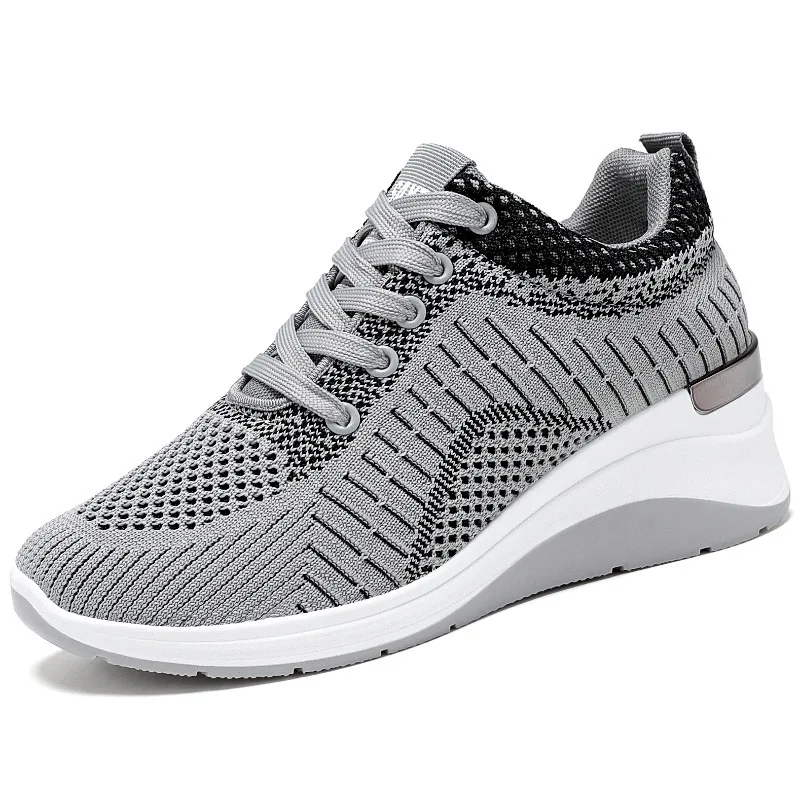 

New Shoes Women's New Inner Heightening Shoes Tide Shoes Breathable Thick-soled Sneakers