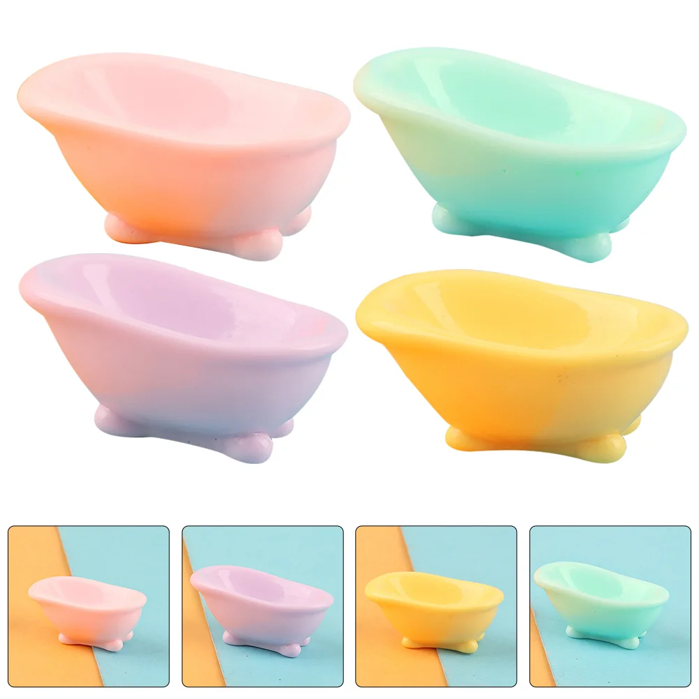 6 шт. ванна микро пейзаж миниатюрная модель для ванной комнаты украшения мебель