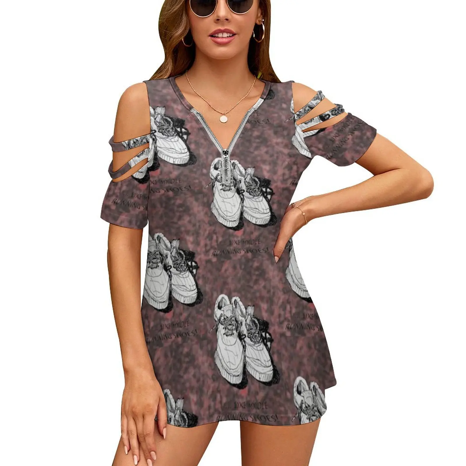 Мои старые кроссовки... Женская футболка Весенние и летние футболки с принтом