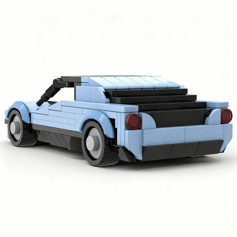 Фото 300 деталей MOC: Конструктор Bertone Runabout Barchetta Targa, идеи для сборки, кирпичики DIY, подарки на день рождения и Рождество для детей, игрушки №4