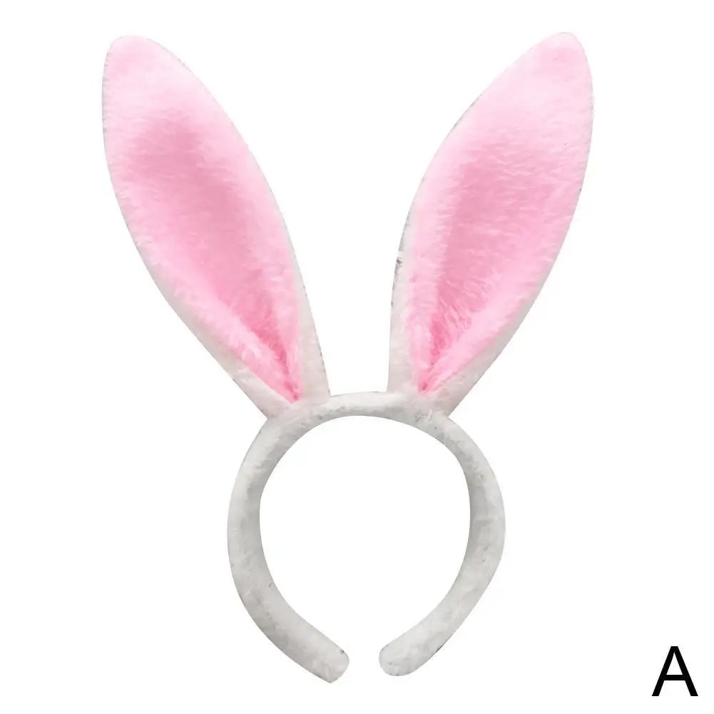 

Cute Easter Adult Kids Cute Rabbit Ear Headband Prop Plush Hairband Dress Costume Bunny Ear Hairband Party Decorations For Home