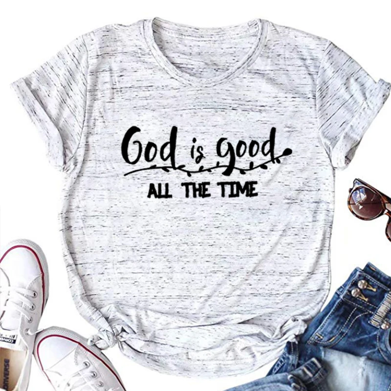 

God Is Good All The Time Shirt God Lover Tshirt Vintage Christian Tee Church Religious Shirts Christian Tee Jesus Lover Tshirt