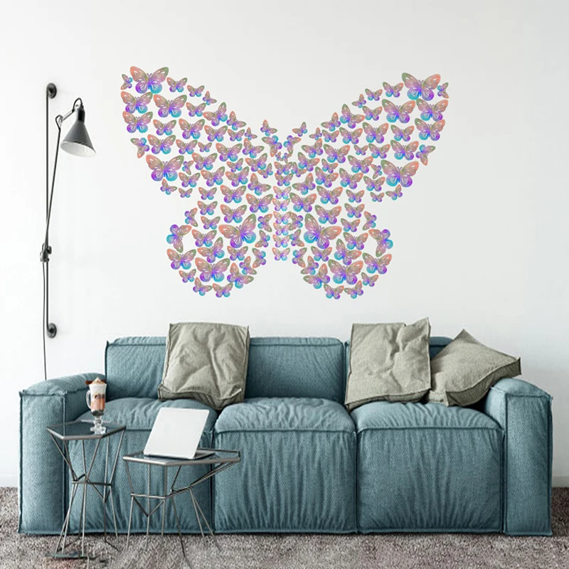 

12Pcs 3D Butterfly Wall Stickers For Wedding Home Decoration Multicolor Decals