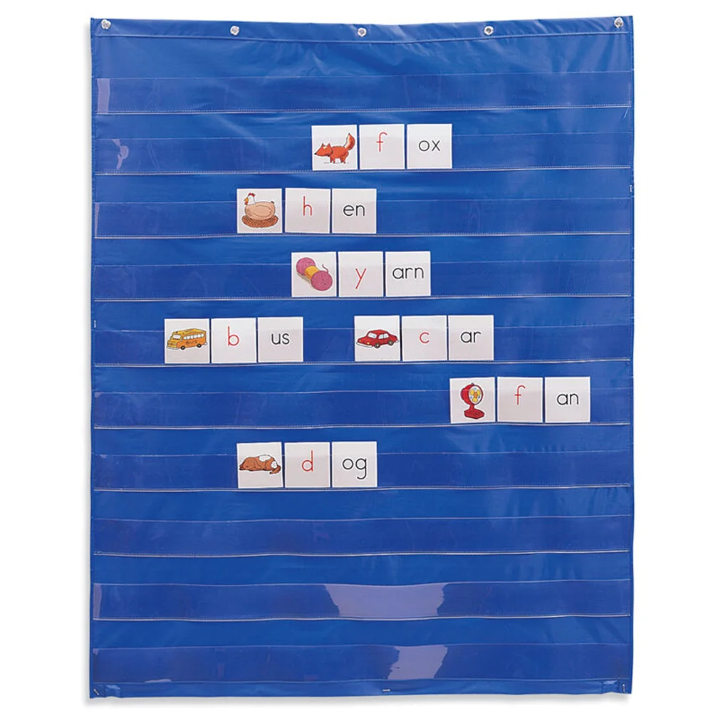 

10 Giant Standard Organization Scheduling Space Saving Insert Card Easy Mounting Learning Resources Transparent Pocket Chart