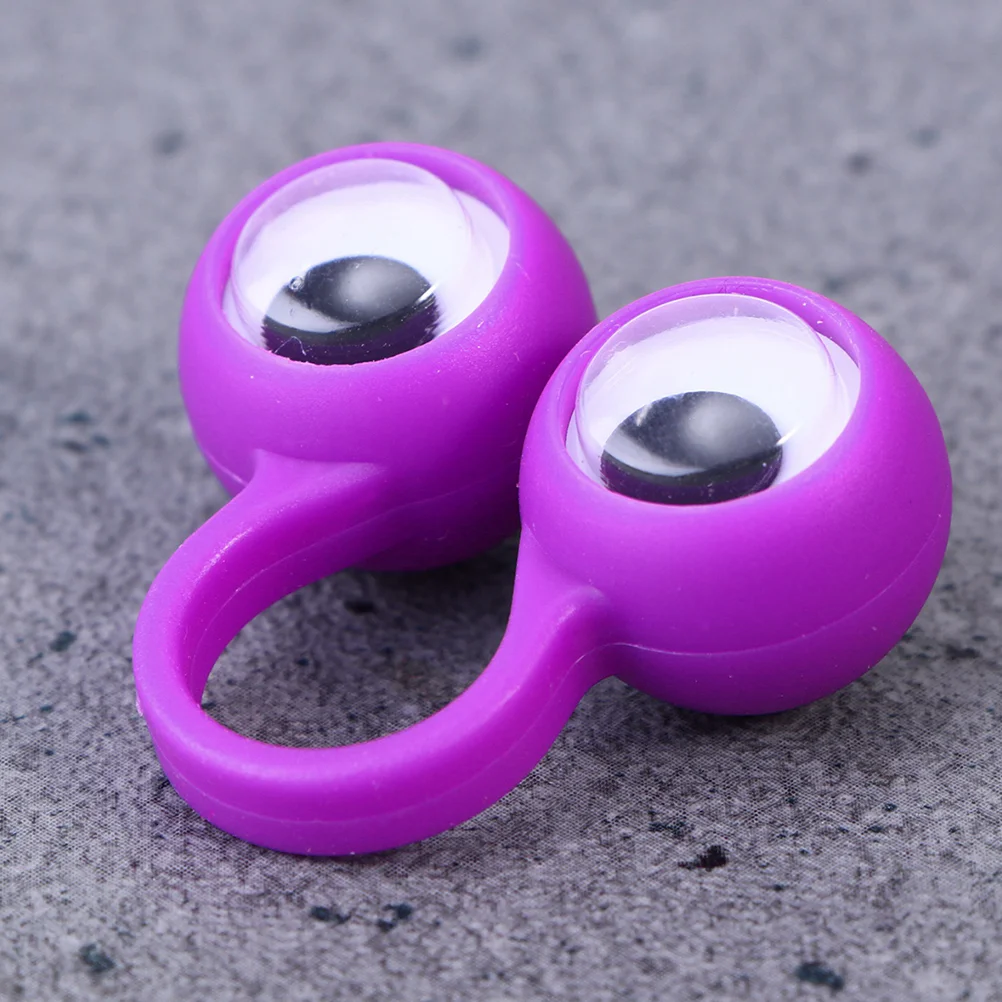 

15 Pcs Glasses Ring Nativity Toys Kids Googly Eyeball Ring Swing Funny Finger Toy Plastic Eyes Finger Toy Child