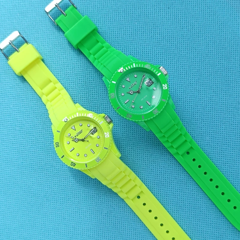 Floral Time Watch multi-color trend students teenagers high school boys and girls sports candy color luminous watch FT002
