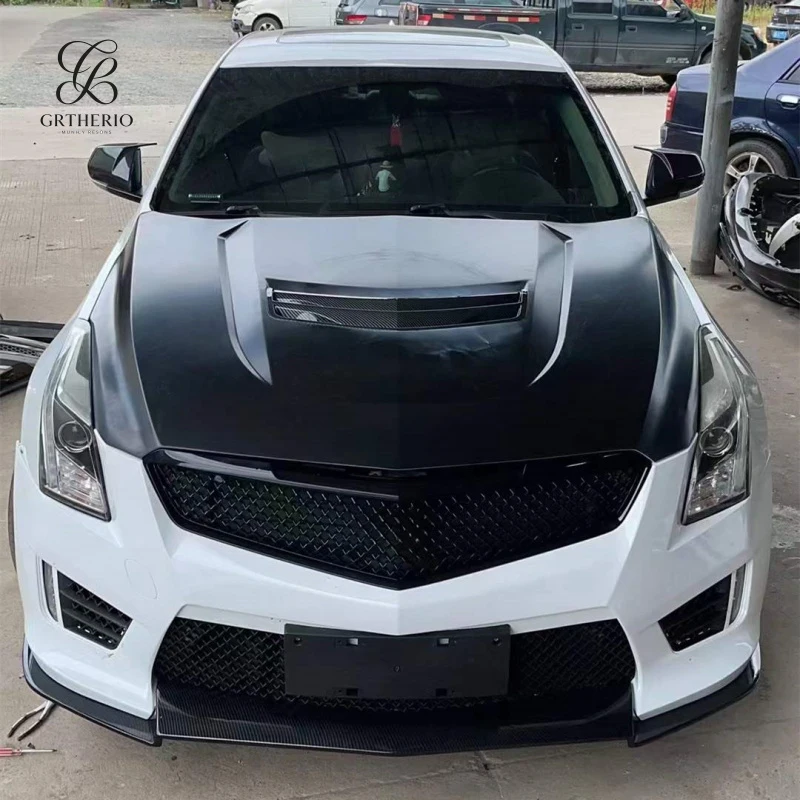 Фото Комплект обвесов для переднего бампера Cadillac ATS 2014-2020 Gen 2: Обновление кузова в стиле ATSV, бампер, капот, крылья, автозапчасти №2