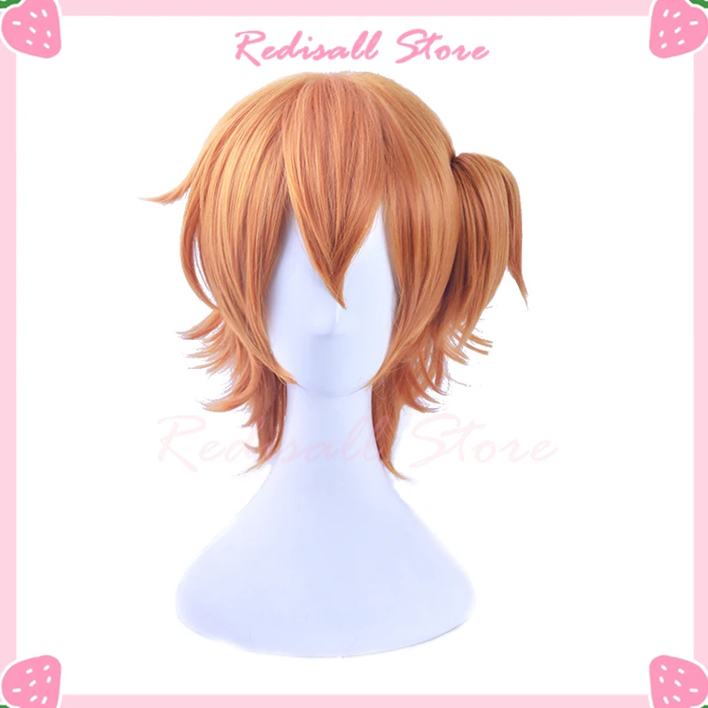 

Anime Yarichin Club Kyousuke Yaguchi Cosplay Wig Ponytail Orange Short Heat Resistant Synthetic Hair Halloween