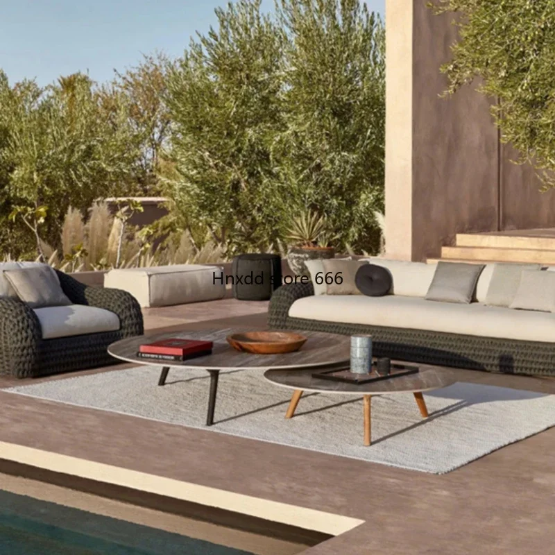 Уличный садовый диван гостиная одноэтажный террасный патио секционная уличная
