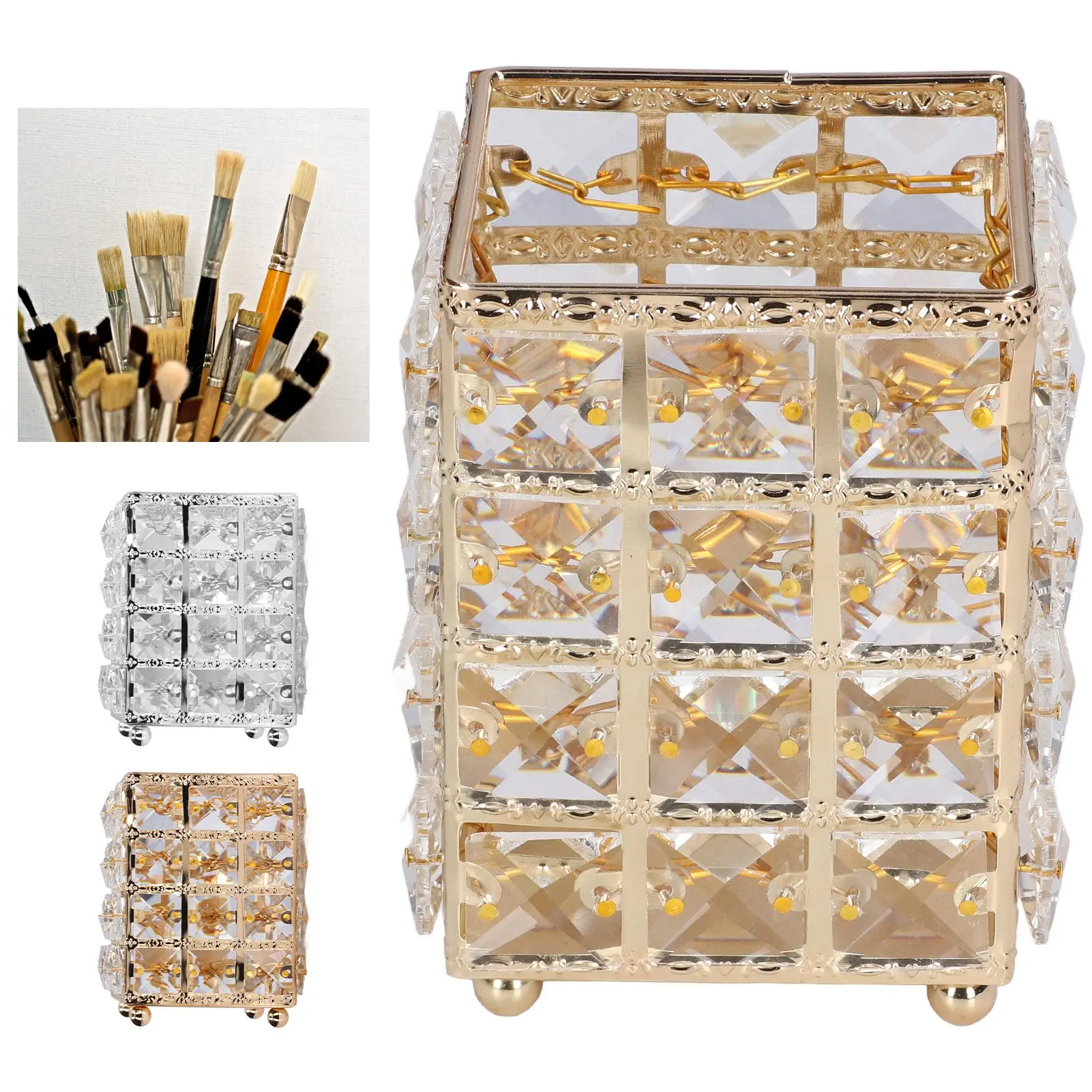 Металлический Держатель Для Косметики Ecoo В Европейском Стиле Кистей Макияжа