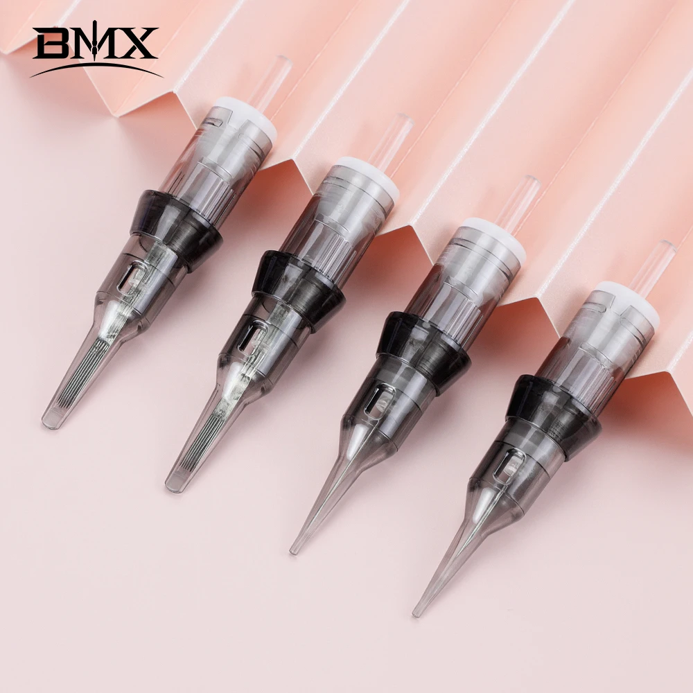 

BMX 20pcs PMU Cartridge Tattoo Needles Micropigmentation for Permanent Makeup Eyebrows Eyeliner Lips Microblading Tattoo Machine