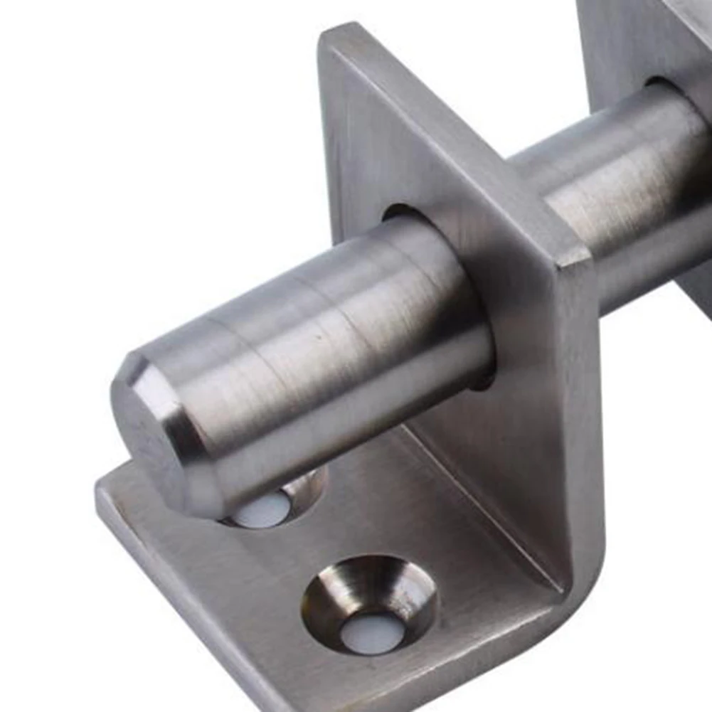 

Sliding Bolt Door Latch Stainless Steel Bolt With Padlock Hole Anti-theft Garden Gate Safety Toilet Door Lock Home Hardware