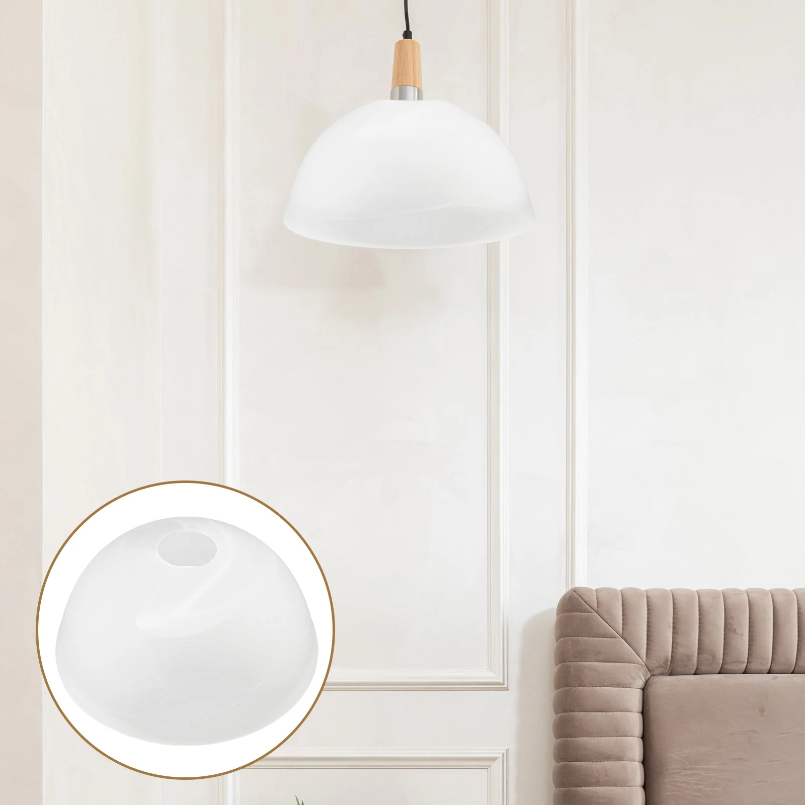 

Ceiling Fan Light Frosted Glass Lampshade Fandaliers Chandelier Globe Replacement