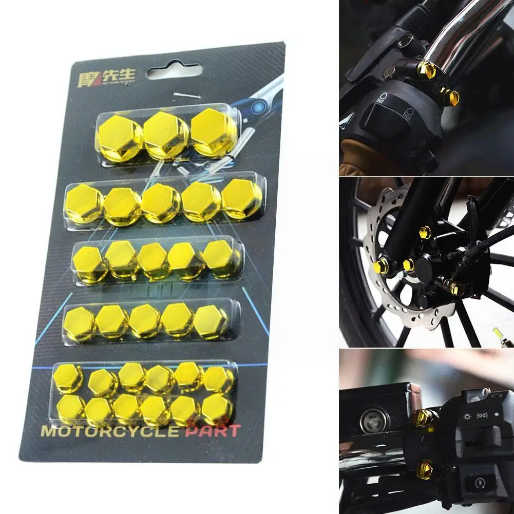 

Motorcycle Modification Parts Heads Screw Cover Decoration Scooter For Screw Cap Bolt Cover Decoration Q5x9