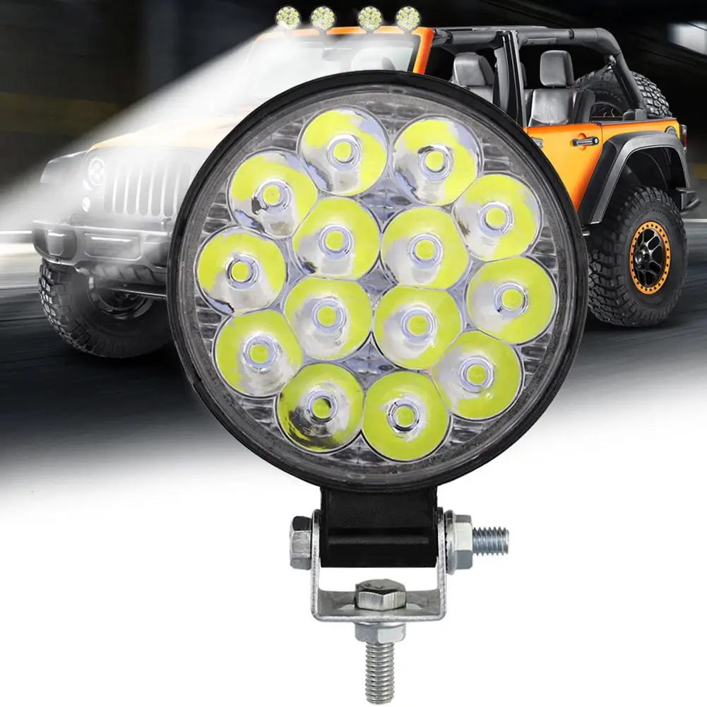 Фото 1 шт., 48 Вт, автомобильный светодиодный бар, рабочий фонарь MINI 16SMD, круглый квадратный рабочий фонарь, 12 В, противотуманная фара для бездорожья, для ATV, внедорожника, прожектор K3V9 №2