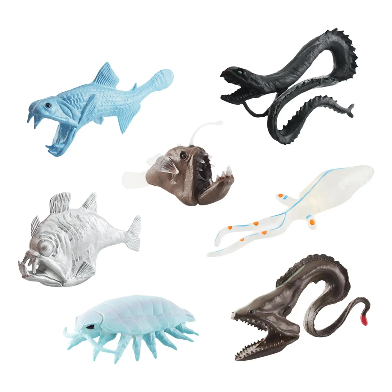 Фигурки животных из глубоководной биологии 7 шт.