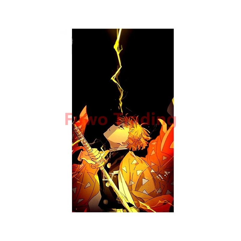 

Fuwo Trading Car Stickers Demon Slayer Graphics Zenitsu High Voltage Stickers Auto Vinyl Wall Car Decals Warning Anime Funny PVC