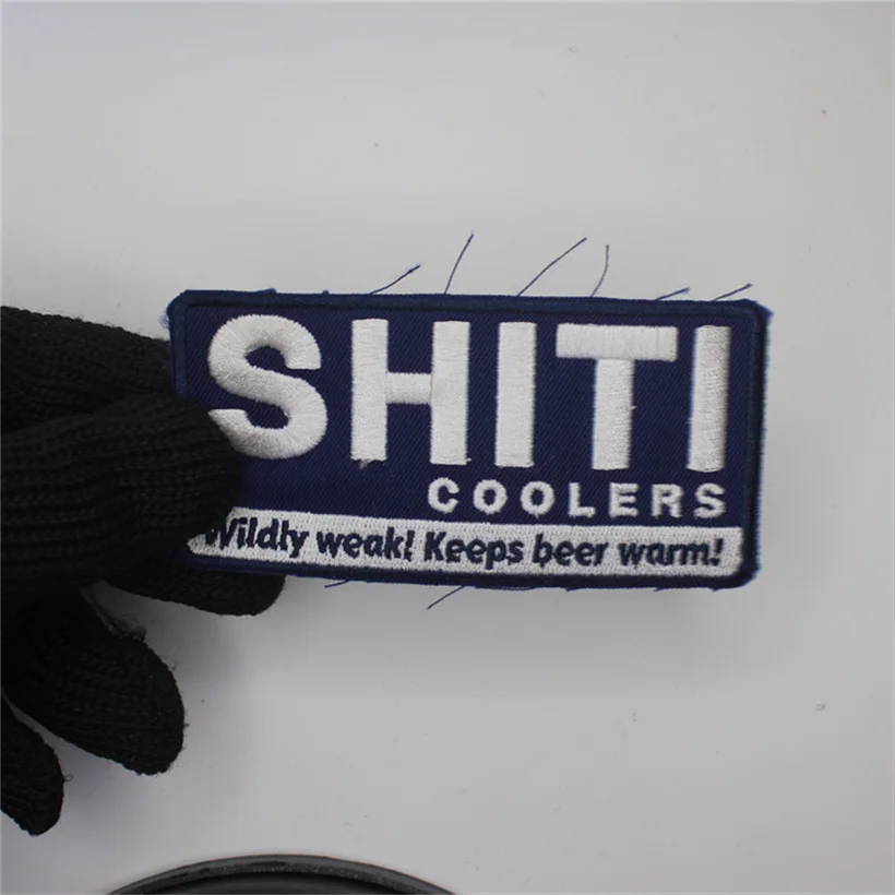 Тканые дизайнерские нашивки с надписью: индивидуальная вышивка для одежды