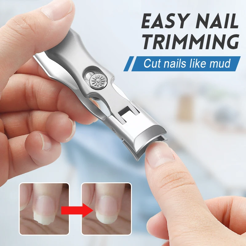

Sharp Nail Clippers Portable Travel Fingernail Cutter Trimmer Machine Toenail Scissors Anti Splash Nail Cutter Manicure Tool