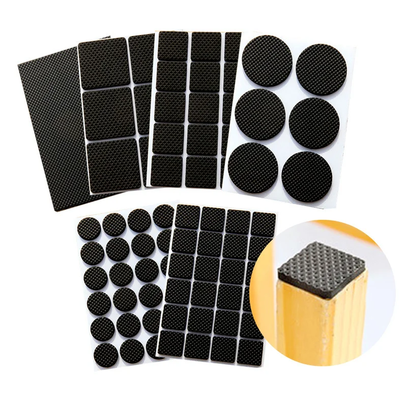 Self Adhesive Furniture Leg Feet Rug Felt Pads Anti Slip Mat Bumper Damper for Chair Table Protector Caps |