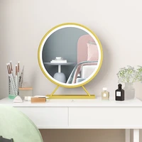 luxury living room wall decoration bathroom mirror light cosmetic mirror round espejos con luces mirror with backlight