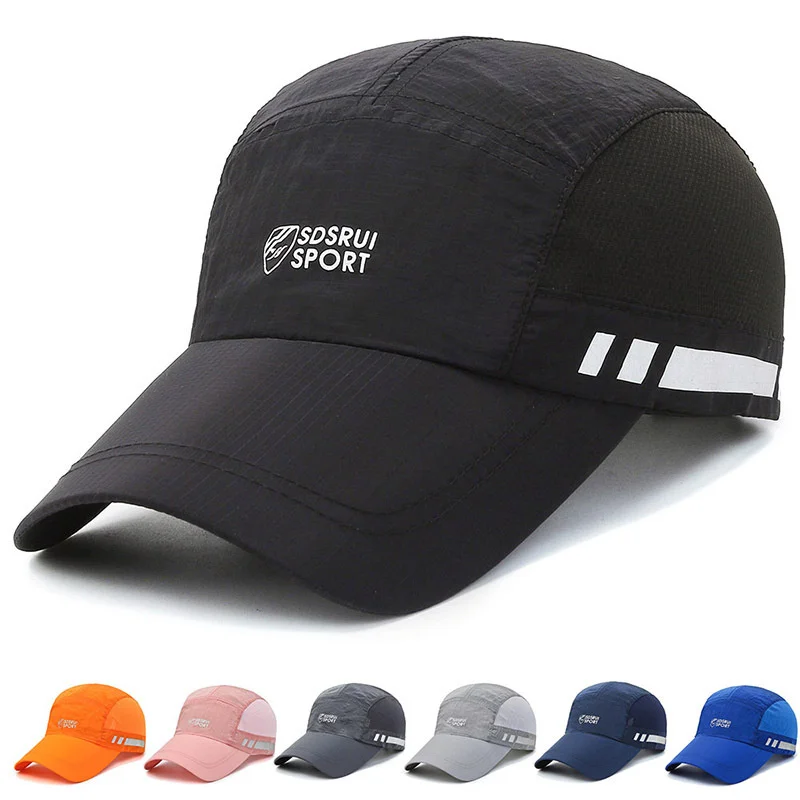 

Lightweight Breathable Baseball Cap Unisex Dad Hat Quick Drying Athletic Cap Sun Protection Visors Snapback Hat
