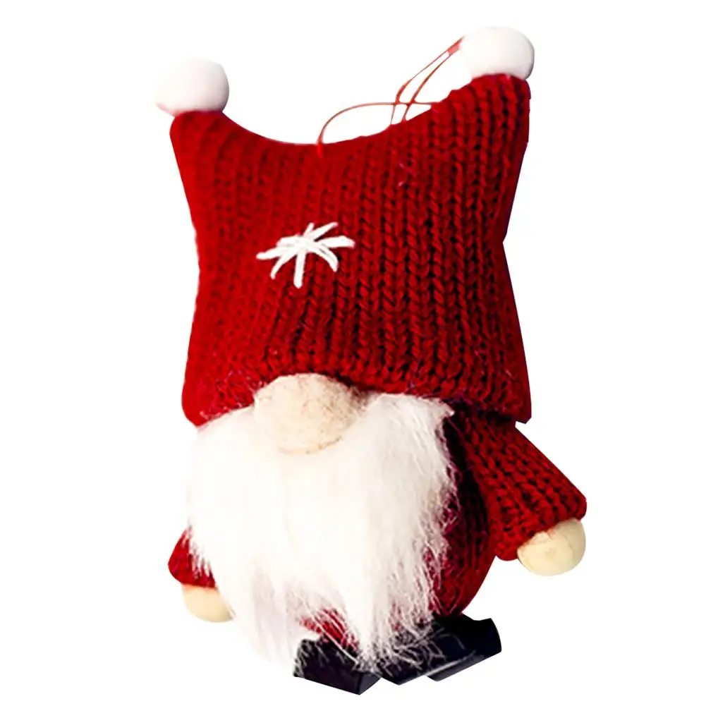 

Christmas Drop Ornaments Faceless Santa Claus Angel Collectible Doll Home Garden Tree Pendant Gift Festival Supplies