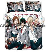 3d cartoon printed anime my hero academia duvet cover set twin full queen king size bedding set bed linens bedclothes for young