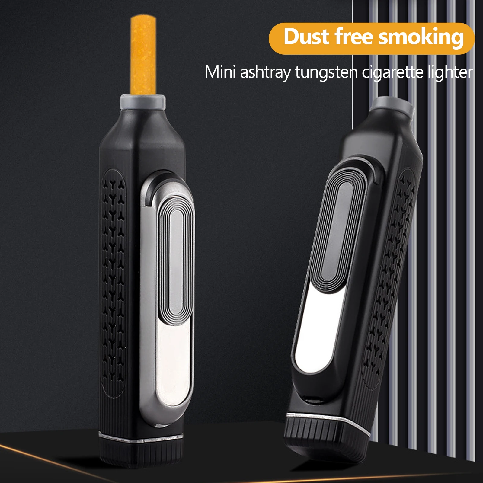 

2022 New Creative Portable Mini Metal Liner Ashtray Multifunctional Cigarette Lighter Suitable For Use When Smoking In The Car