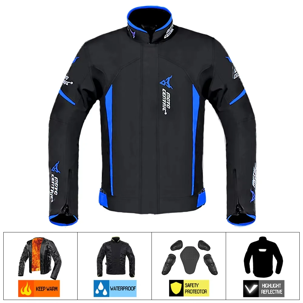Мотоциклетная куртка, водонепроницаемая ветрозащитная куртка Chaqueta Moto, защита от мотоцикла, мотокуртка + брюки для 4-сезонного сезона