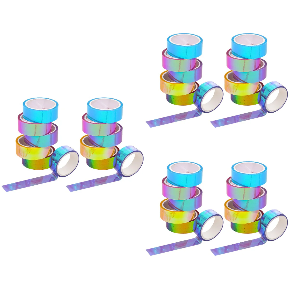 

36 Rolls of Decorative Tapes Hand Account Stickers Color Gradient Adhesive Tapes
