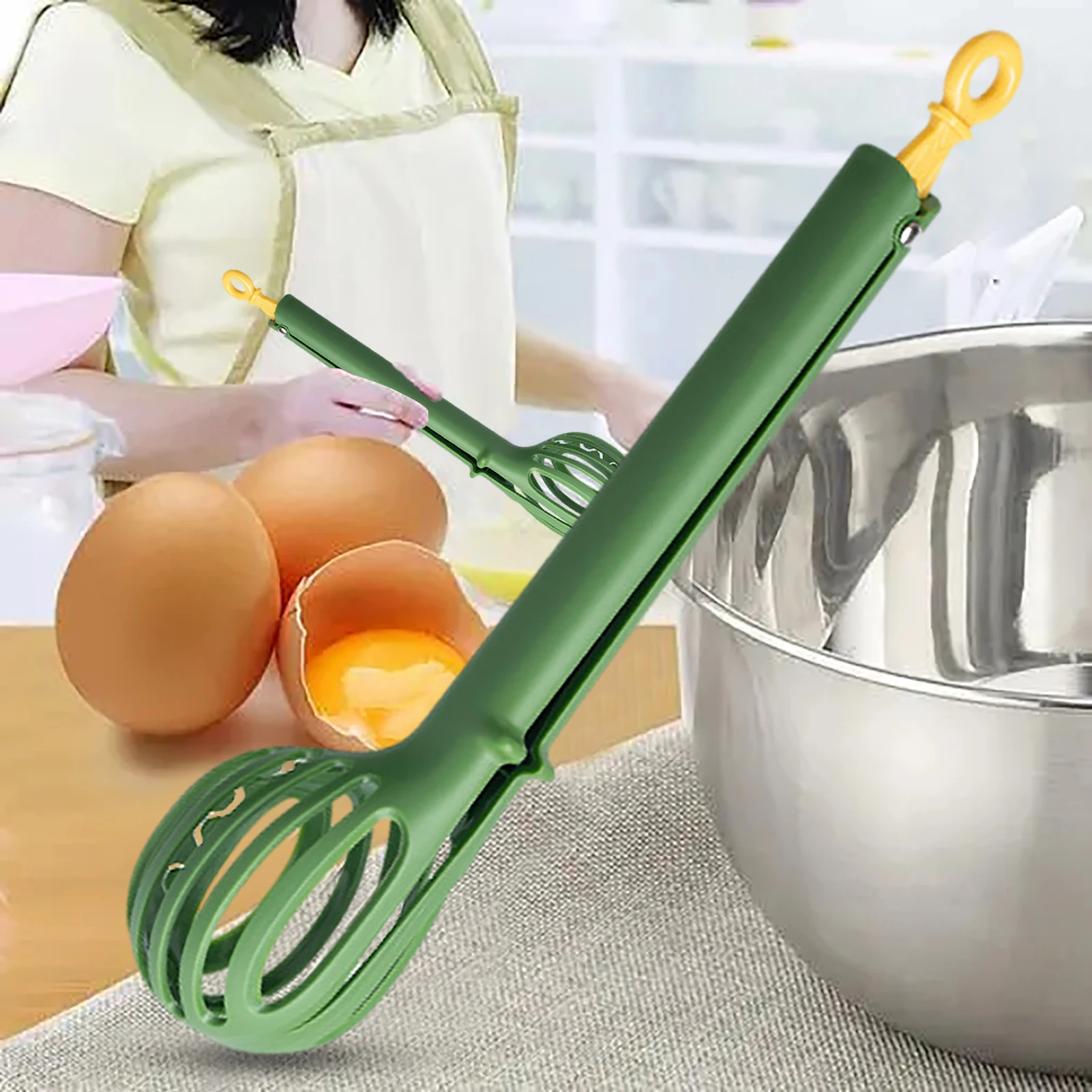 

Handheld Mix Egg Beater Baking Egg Whisk Kitchen Beater Household Manual Egg Beater Milk Cream Cooking Kitchen Accessories